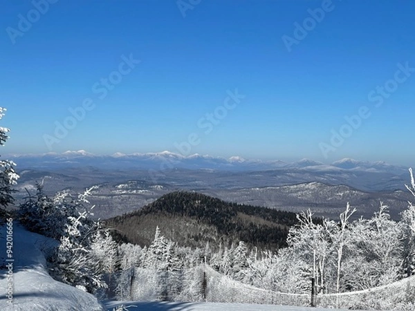 Obraz Skiing in winter