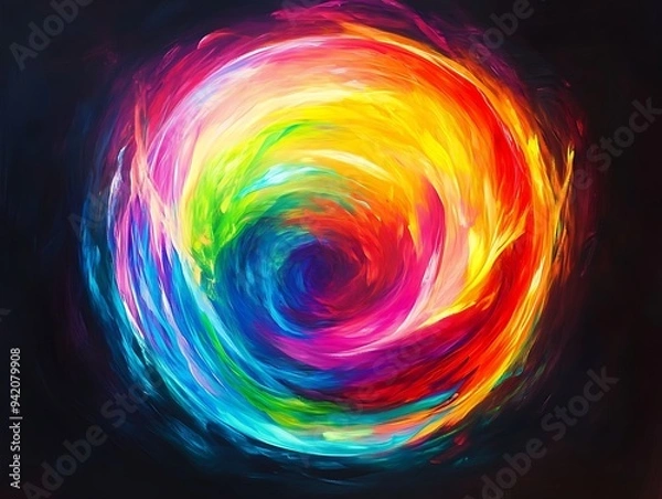 Fototapeta Celestial Orb of Radiant Nebula
