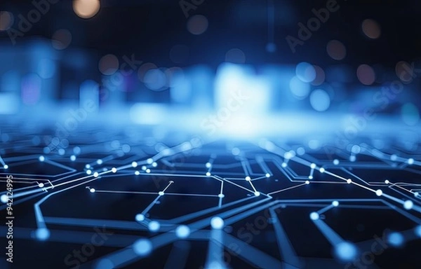 Fototapeta Abstract futuristic technological background.