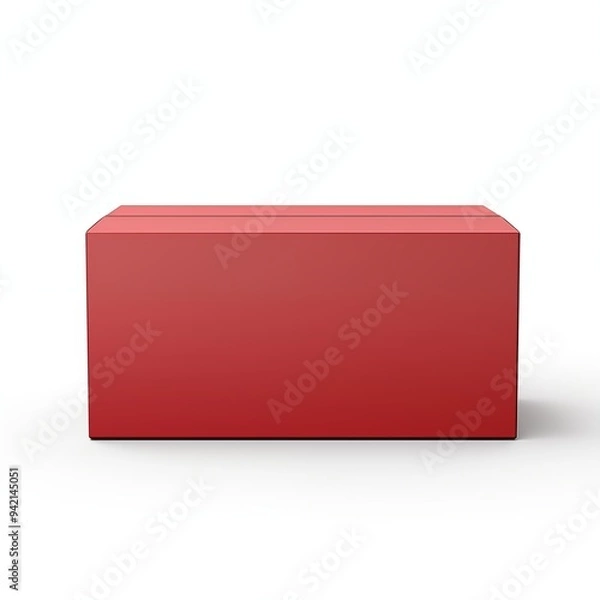 Obraz red box isolated on white