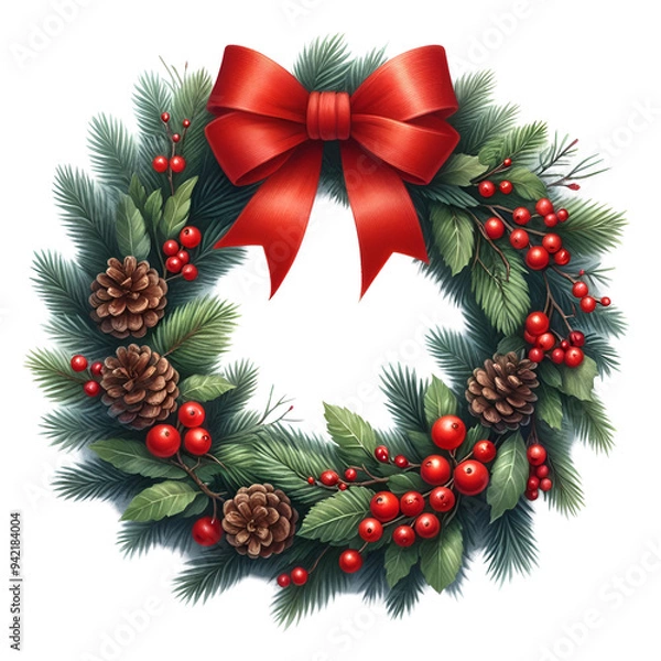 Obraz festive Christmas wreath