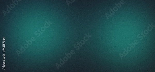 Fototapeta Teal Mist Gradient background with noise texture
