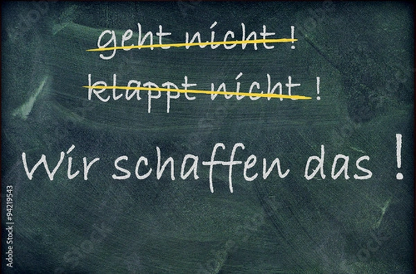 Obraz Wir schaffen das!