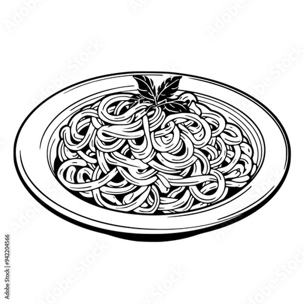 Obraz Spaghetti Vector