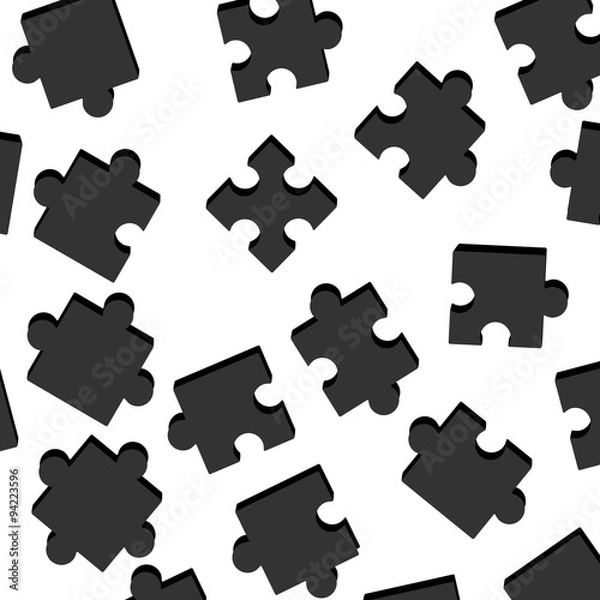 Fototapeta Seamless puzzle pattern