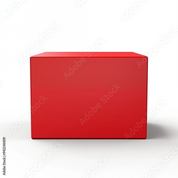 Obraz red box isolated on white