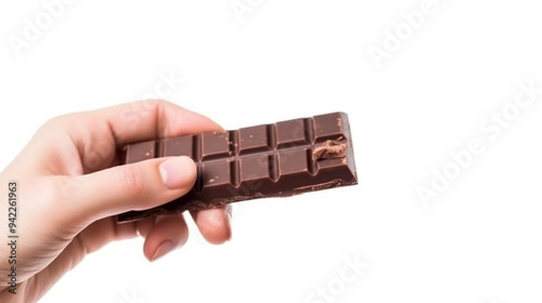 Fototapeta A Close-Up Capture of Delicate Fingers Embracing a Sweet Treat, Highlighting Texture and Indulgence