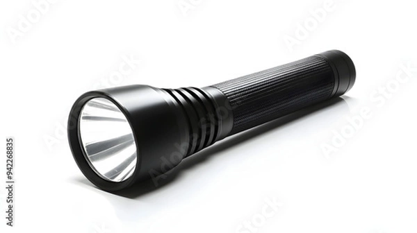 Fototapeta flashlight on white background