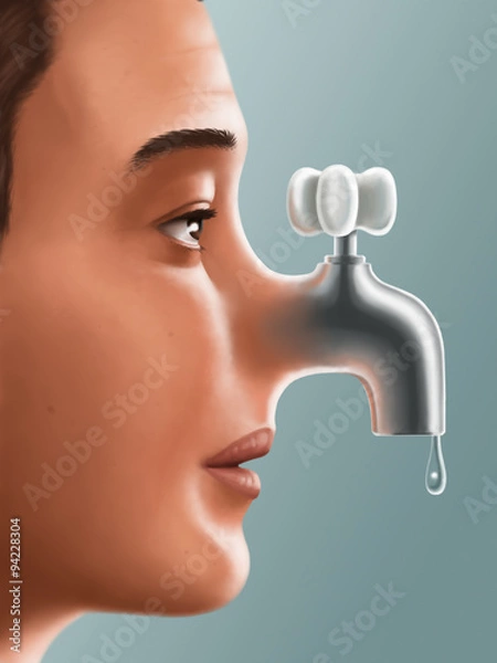 Fototapeta Head cold