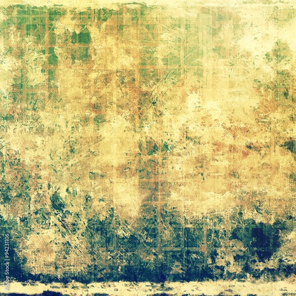 Fototapeta Old Texture. With different color patterns: yellow (beige); brown; blue; green