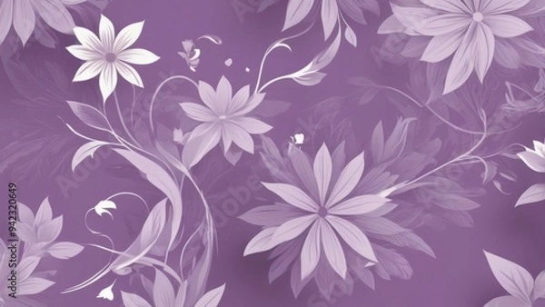 Fototapeta seamless floral background