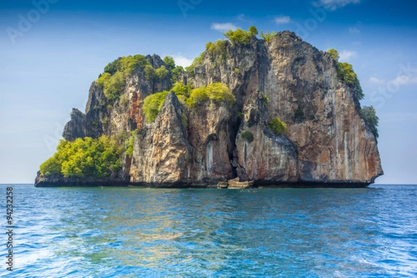 Obraz Big beautiful rock in a bay