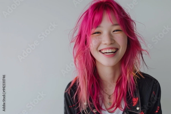 Obraz ヘアモデルの若い女性