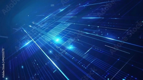 Fototapeta Digital Network Abstract Background