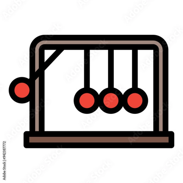 Obraz newton cradle icon
