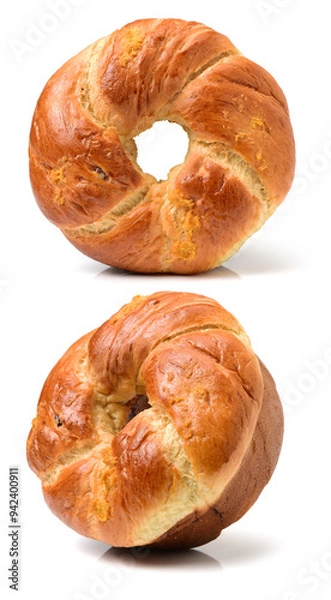 Obraz Bread on a white background