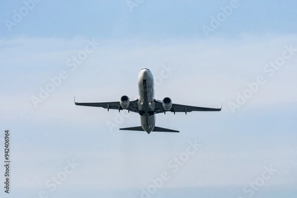 Fototapeta 空を飛ぶ飛行機