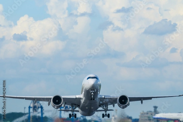 Fototapeta 離陸する飛行機