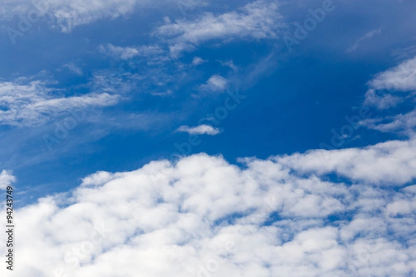Fototapeta beautiful clouds on a blue sky