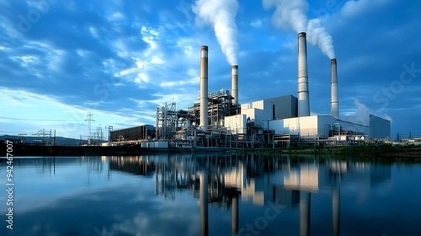 Obraz A blue pipe with a white floor