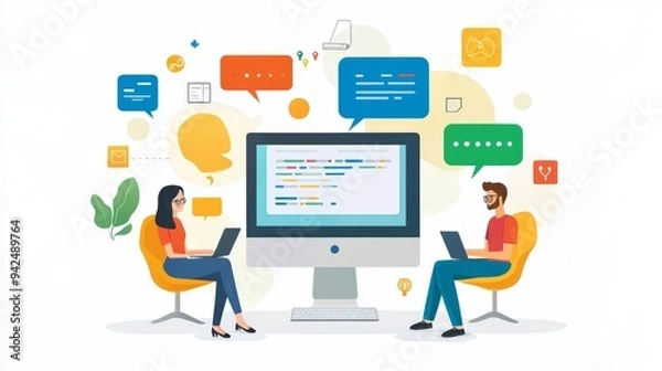 Fototapeta Team Collaboration.