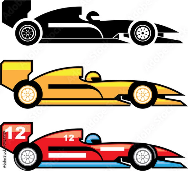 Fototapeta racing car vector