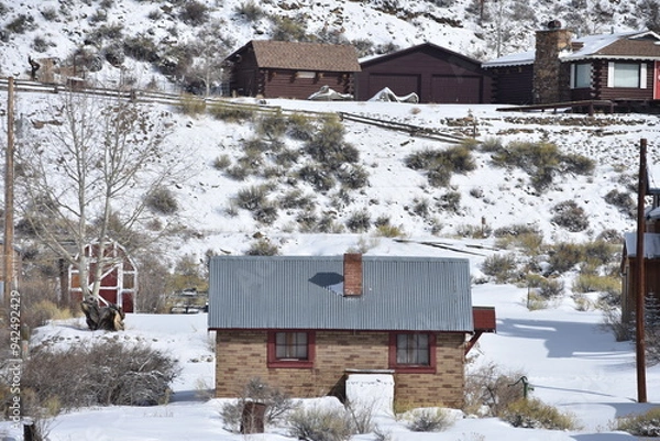 Fototapeta Houses in rural Colorado