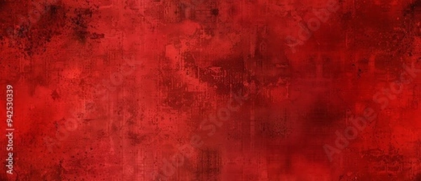 Fototapeta A bold crimson red background with a slight grunge texture
