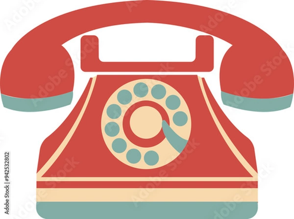 Obraz Collage Retro Flat Sticker Design