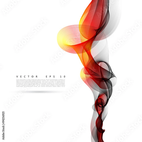 Obraz Vector abstract smoke background.