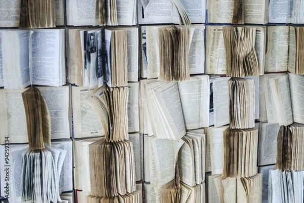 Obraz wall with an open book