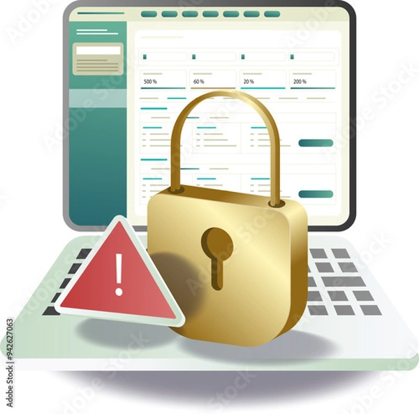 Obraz Computer Technology Data Security Performance Analysis Dashboard