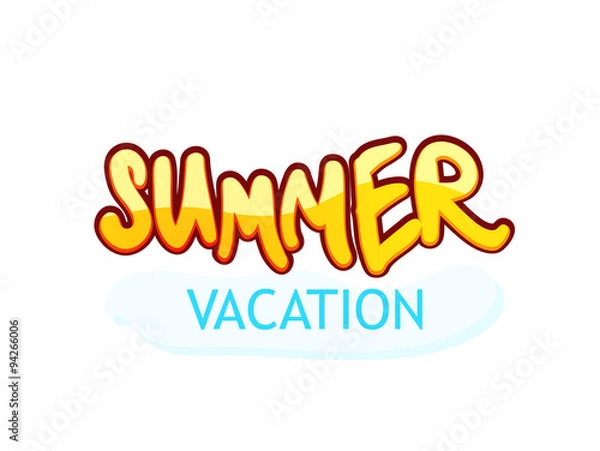 Obraz Caption Summer Vacation