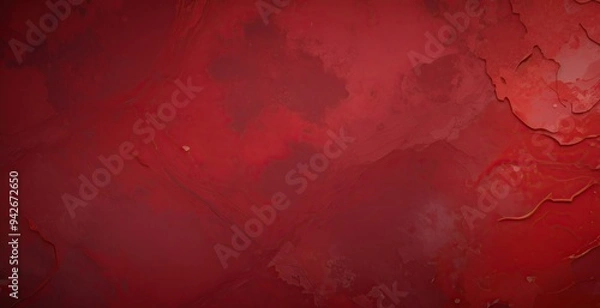 Fototapeta abstract Red Textured Surface background, created by ai generated