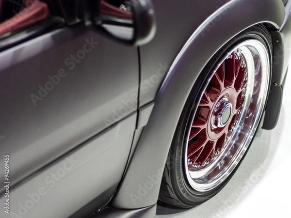 Fototapeta Modern fast car close-up
