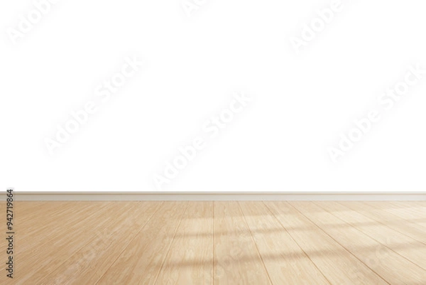 Obraz Empty living room on transparent background- 3D rendering