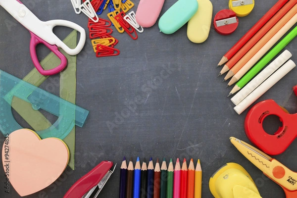 Obraz Back to school supplies