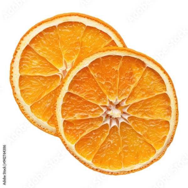 Obraz Dried orange slices on a transparent background