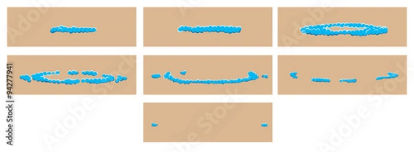 Fototapeta Explode effect animation.