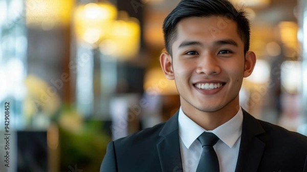 Obraz 特定技能で働くベトナム人のフロントスタッフ