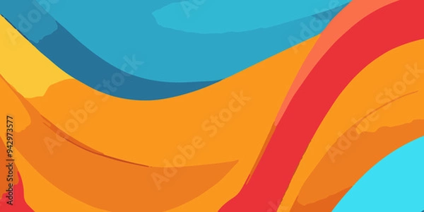 Fototapeta Multicolor Cartoon Theme Abstract Background. Vibrant and Playful Multicolor Abstract Cartoon-Themed Coloring Background for Creative and Joyful Artistic Expression. Coloring cartoon theme Background