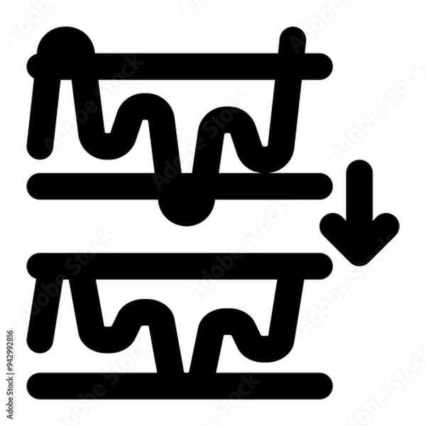 Fototapeta normalization, audio normalization, normalize audio, audio, noise reduction outline icon