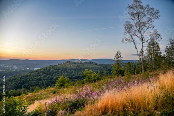 Obraz Landschaft bei Suhl im Thüringer Wald 