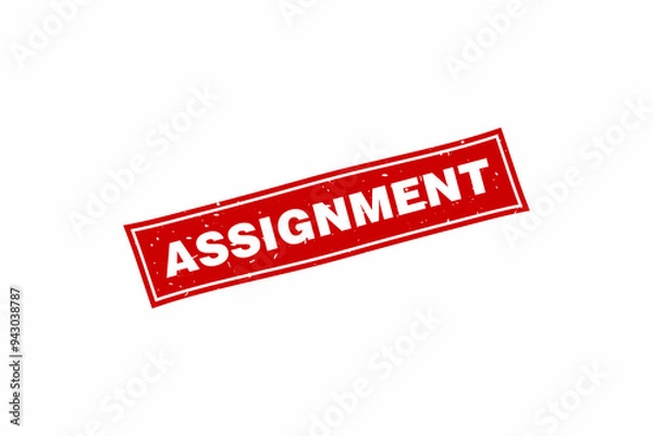 Obraz Assignment grunge rubber stamp