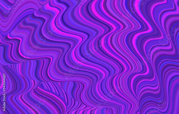 Obraz fliessender wellenförmiger Hintergrund blau, lila, pink