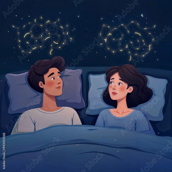 Obraz Reflective Nighttime Introspection