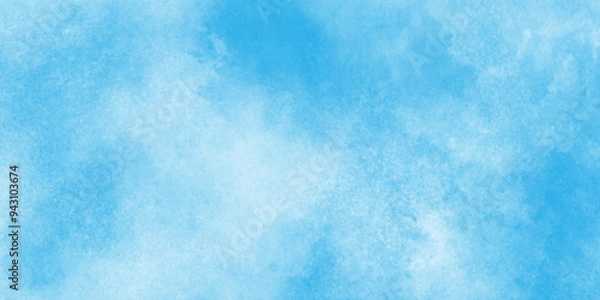 Fototapeta Abstract beautiful light blue cloudy sky clouds with stains,Cloud sky pastel abstract gradient blurred,fresh and clear marble painting blue watercolor background for any design,