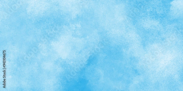 Fototapeta Abstract beautiful light blue cloudy sky clouds with stains,Cloud sky pastel abstract gradient blurred,fresh and clear marble painting blue watercolor background for any design,