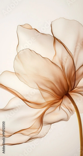 Obraz A beautiful beige colored flower