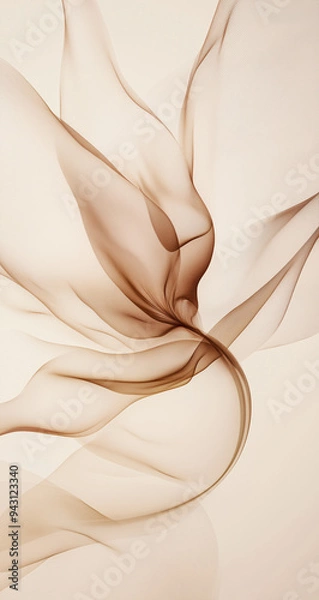 Fototapeta A beautiful beige colored flower